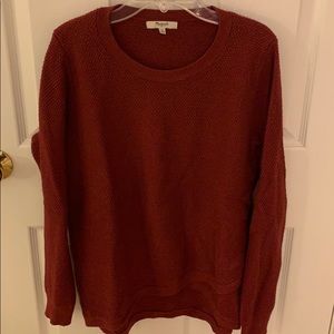 Madewell Maroon Knit Sweater